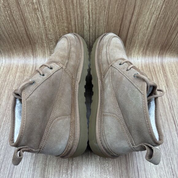 UGG MENS NEUMEL MOC CHUKKA BOOT SIZE US 12 CHESTNUT BROWN SUEDE/WOOL LINED - Picture 5 of 9